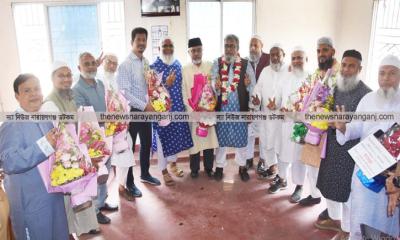 বিজয়ীদের বরণ করে নিলো ২নং রেলওয়ে মার্কেট হোসিয়ারি মালিকরা